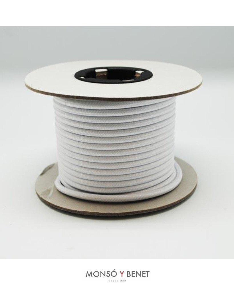 ROLLO 100M.TEXTIL 2X0.75 BLANCO 01