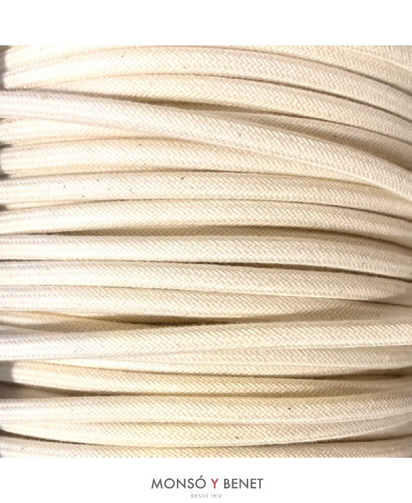 ROLLO 100M.TEXTIL 2X0.75 BEIGE 15