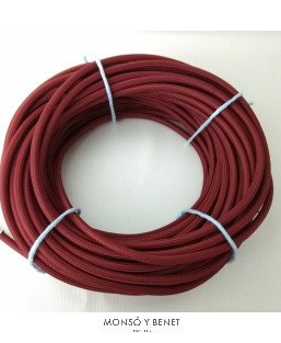 ROLLO 100M.TEXTIL 2X0.75 GRANATE 08