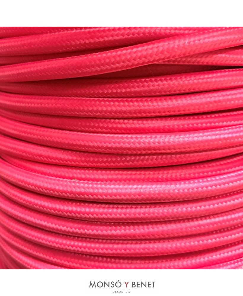 ROLLO 100M.TEXTIL 2X0.75 FOSFOFUCSIA