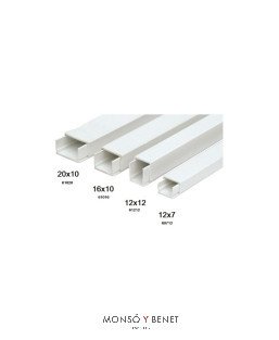 CANALETA 2 METROS 2405-2G 9x5mm. BLANCO