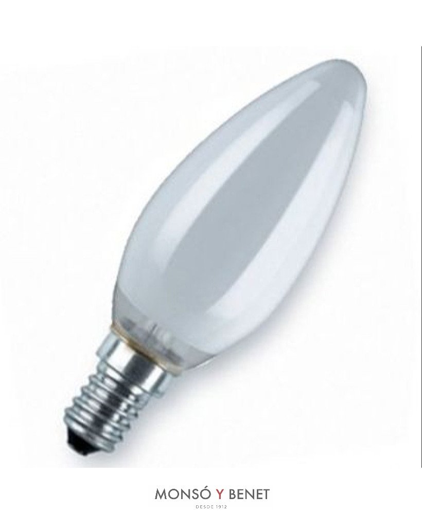 BOMBILLA VELA LISA MI.125V 40W E14