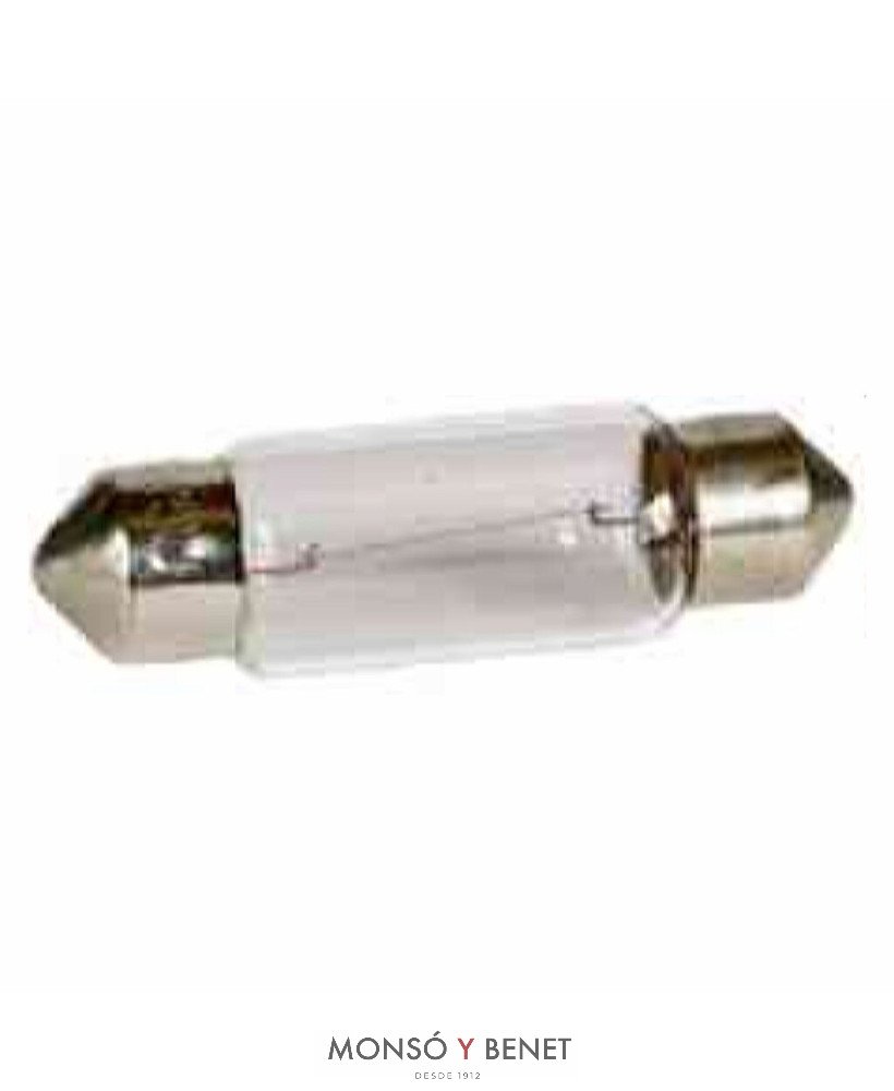 BOMBILLA RECAMBIO AUTO O AMPLIFICADIR 6412 12V 10W 11x44mm.