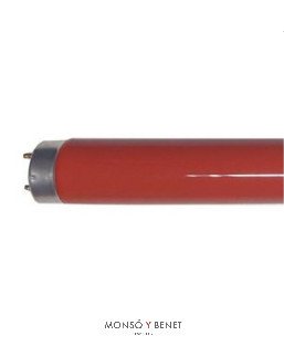 TUBO FLUORESCENTE COLOR ROJO 1A. MARCA 36W G13