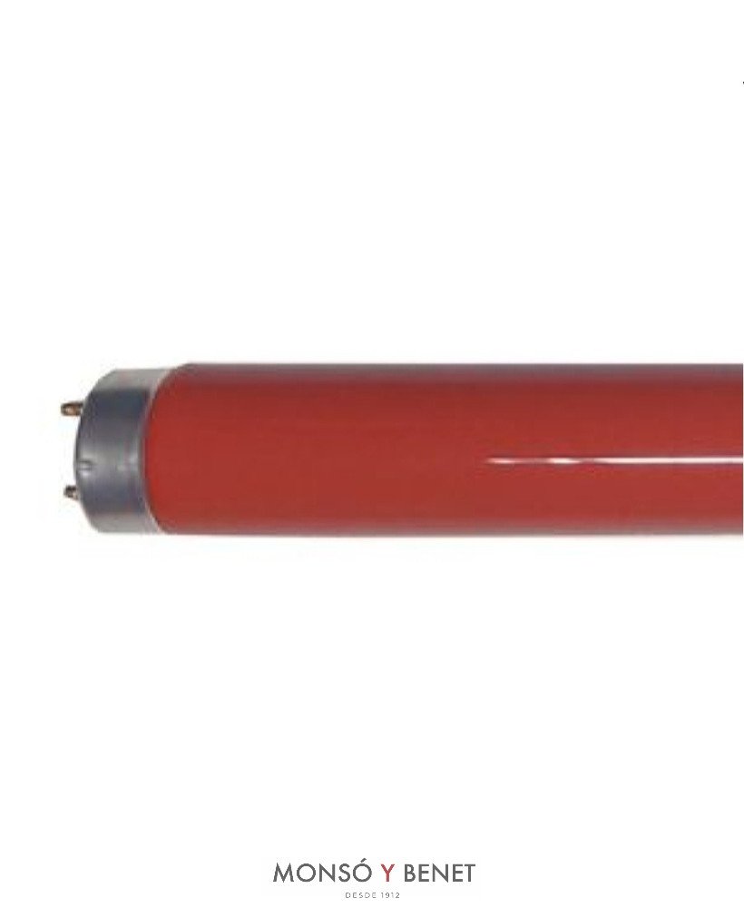 TUBO FLUORESCENTE COLOR ROJO 1A. MARCA 36W G13