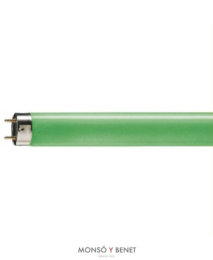 TUBO FLUORESCENTE COLOR VERDE 1A. MARCA 36W G13