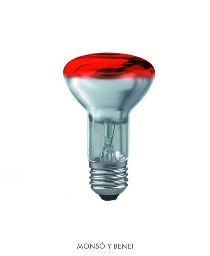BOMBILLA R-80mm.ROJO 230V 40W E27