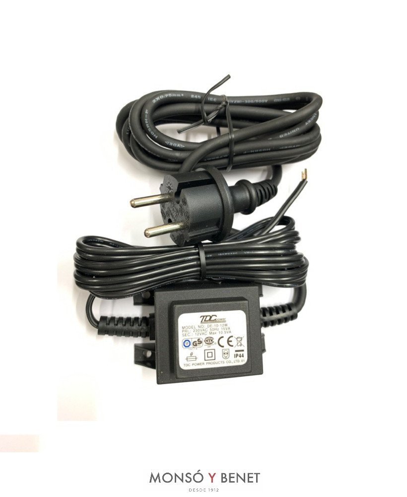 TRANSFORMADOR IP44 DE-10 12V- 10.5VA