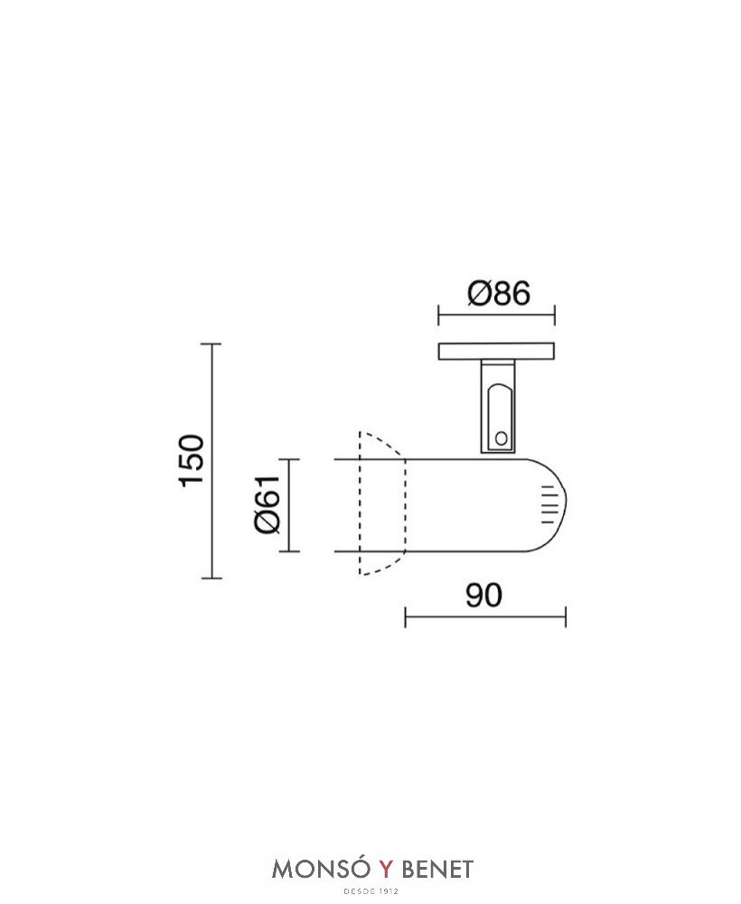 FOCO PARED DE PAR-30 71604 GRIS E27