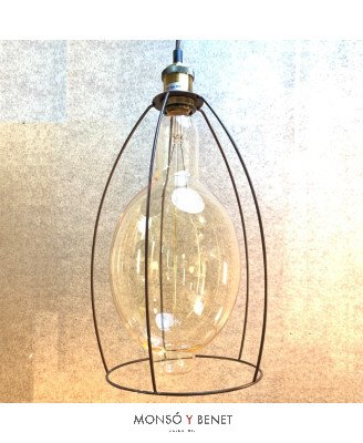 COLGANTE 1xE27 PL-3782 MARRON