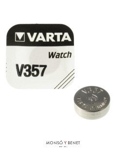 PILA AUDIFONO O RELOJ VARTA V357 - SR1154W - SR44 - 1.55V
