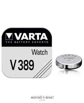 PILA RELOJ OXIDO PLATA VARTA V389 - SR1130W - SR54 - 1.55V