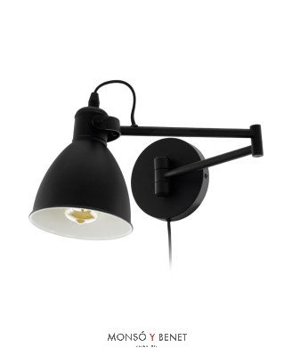 APLIQUE DE PARED NEGRO SAN PERI