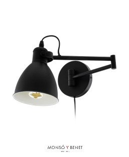 APLIQUE DE PARED NEGRO SAN PERI