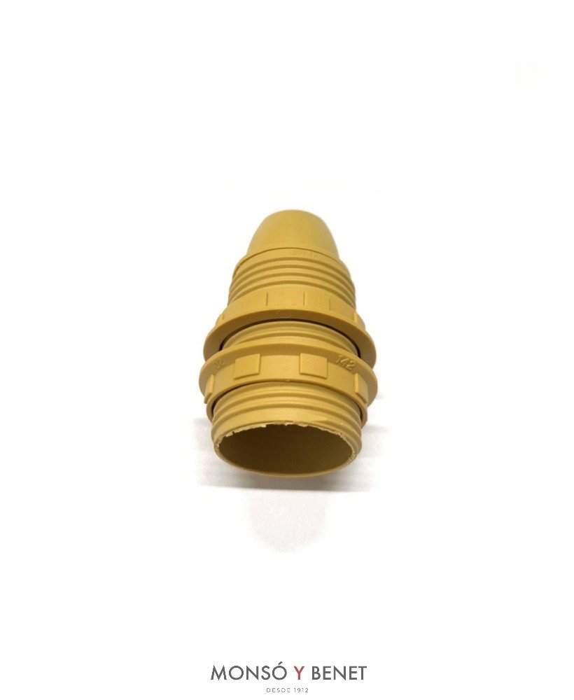 PORTALAMPARAS E-14 No. 4404 TORNILLO DORADO