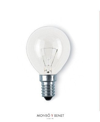 BOMBILLA ESFERICA BAJO VOLTAJE 25W E14
