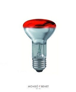 BOMBILLA R-63mm.ROJO 230V 40W E27