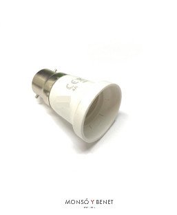 ADAPTADOR B22 A E27 No. 62227