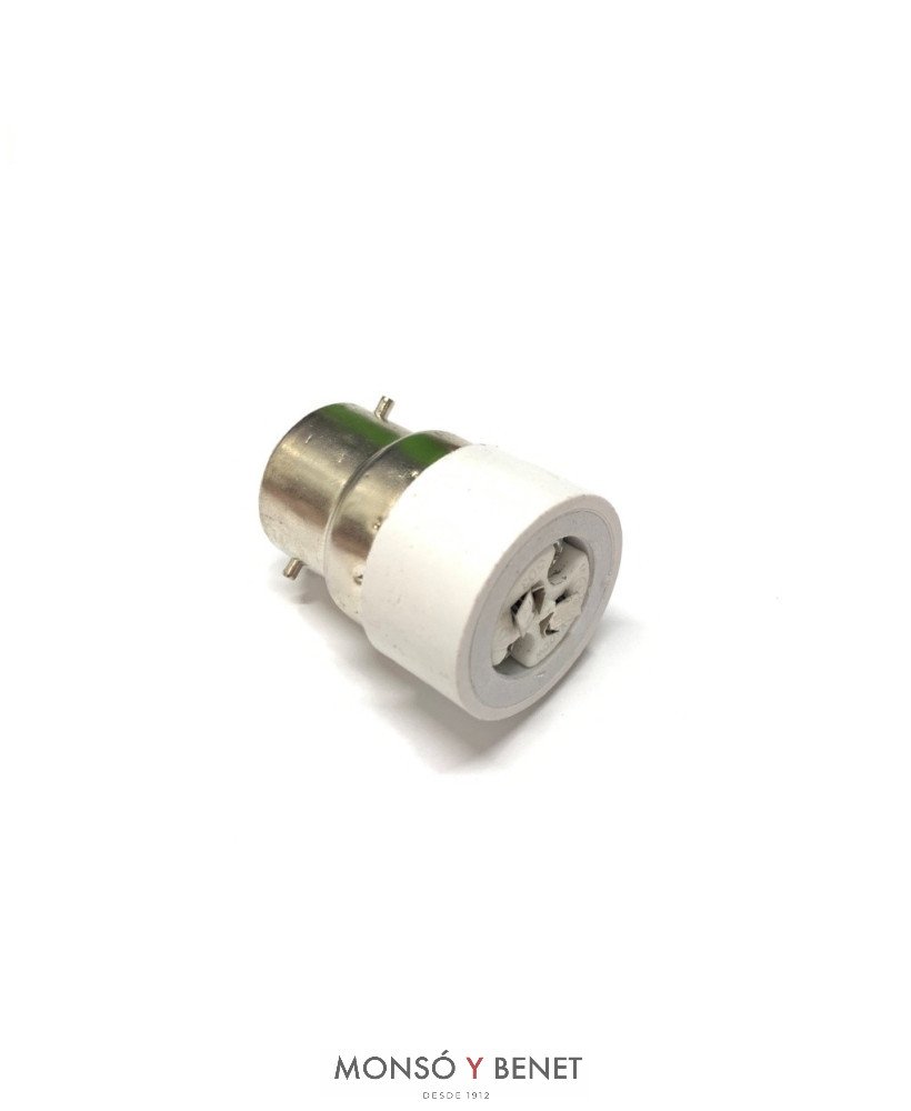ADAPTADOR B22d A G6.35 No. 1184