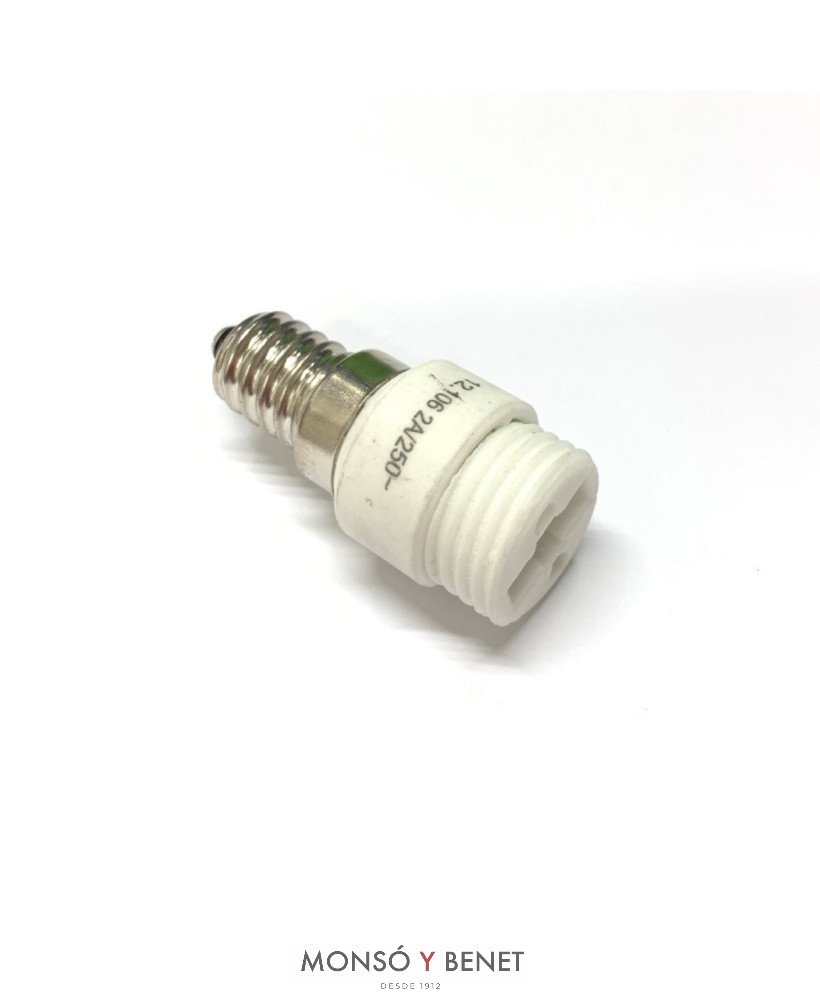 ADAPTADOR E14 A G9 No. 1186