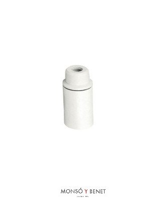 PORTALAMPARAS E-14 No. 4403 TORNILLO BLANCO
