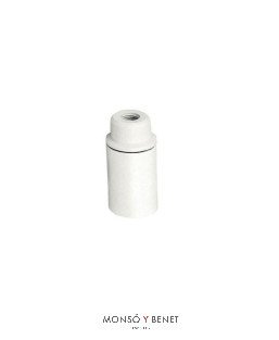 PORTALAMPARAS E-14 No. 4403 TORNILLO BLANCO