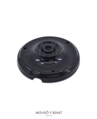 BASE PORCELANA SOPORTE TECHO 103MM. 1 SALIDA B-121 NEGRA