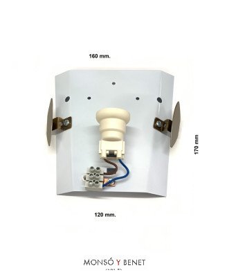 APLIQUE DE CRISTAL TEJA 1XE27