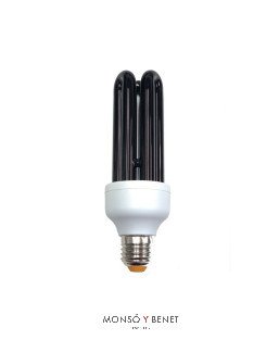BOMBILLA FLUORESCENTE NEGRA BLB 20PNN 230V 20W E27