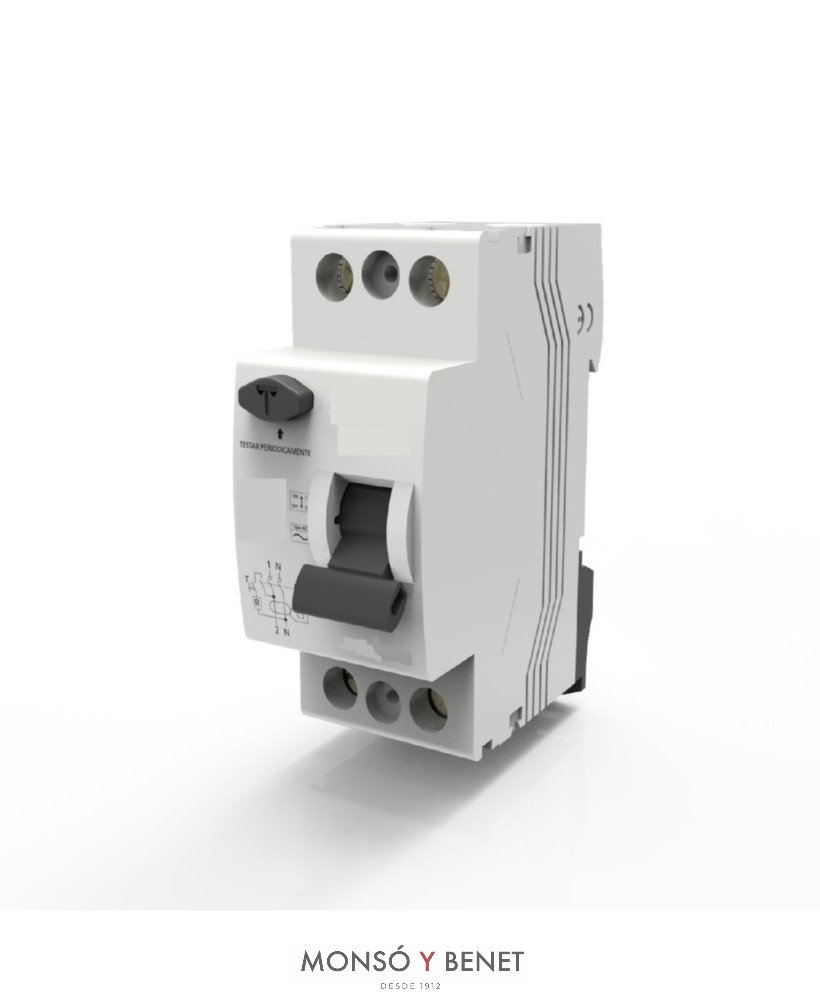 INTERRUPTOR DIFERENCIAL 30mA. 2 POLOS 3207-40A INMUNIZADO