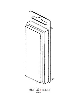 CAJA ENVASES TRANSPARENTE L-25 185X83X42