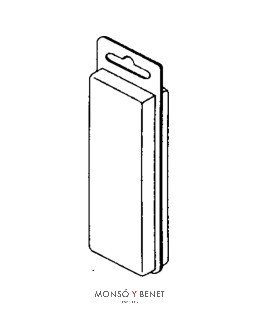CAJA ENVASES TRANSPARENTE L-15 132X46X16