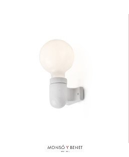 APLIQUE PORTALÁMPARAS CERAMICO SERA-1 BLANCO