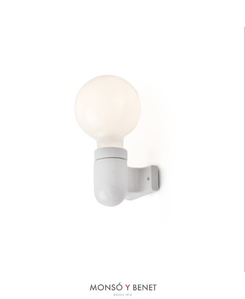 APLIQUE PORTALÁMPARAS CERAMICO SERA-1 BLANCO