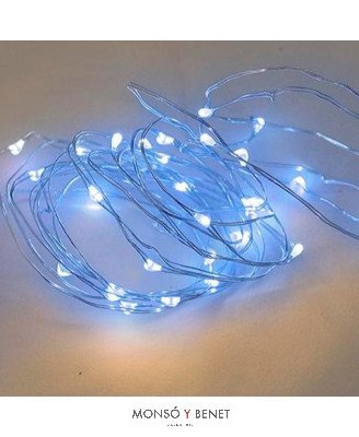 GUIRNALDA 20 LEDS AZULES A PILAS A02302