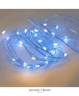 GUIRNALDA 20 LEDS AZULES A PILAS A02302