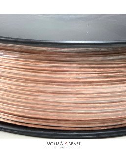 ROLLO 100M.PARALELO AUDIO 2X0.5 TRANSPARENTE