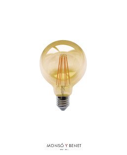 BOMBILLA LED 7W GLOBO 95mm. DIMABLE E27 2200K