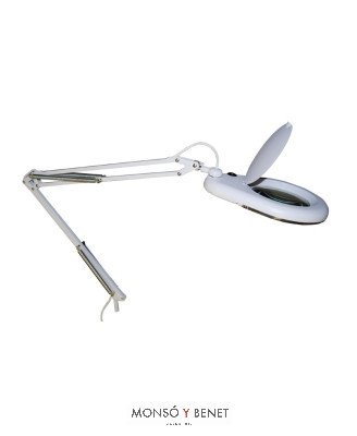 LÁMPARA FLEXO LUPA CON LUZ LED 51970 BLANCO