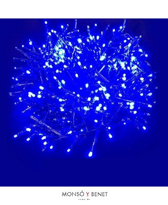 GUIRNALDA 100 LED AZUL CON PROGRAMADOR D10357