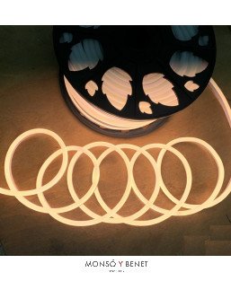 ROLLO 50m.MANGUERA 120LED/METRO BLANCO CALIDO TMNCR