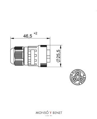 MACHO AEREO WP3-M IP68