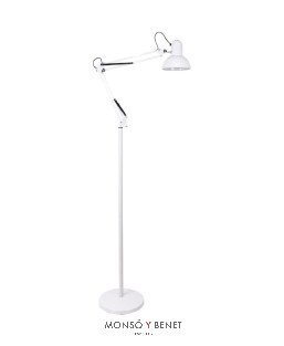 LAMPARA FLEXO PIE ARTICULADO MODERNA E27 ANTIGONA BLANCO