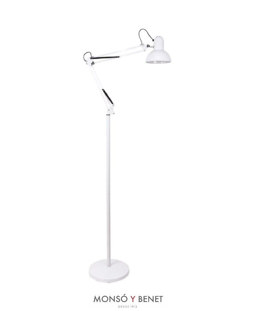 LAMPARA FLEXO PIE ARTICULADO MODERNA E27 ANTIGONA BLANCO