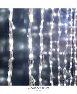 CORTINA EFECTO CASCADA 768 LEDS BLANCO FRIO IP44 D76006