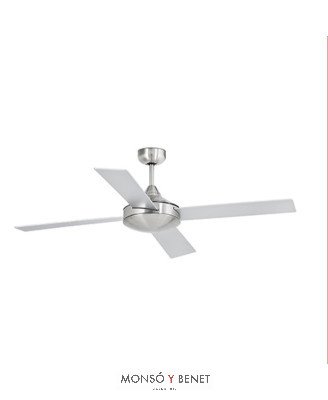 VENTILADOR MALLORCA NIQUEL MATE