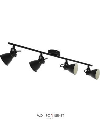 REGLETA 4xGU10 AP-8408 NEGRO