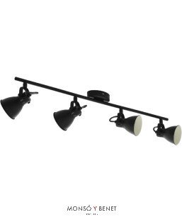 REGLETA 4xGU10 AP-8408 NEGRO