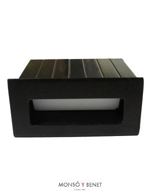 BALIZA LED EMPOTRABLE DE PARED SEÑALIZACIÓN BP-780 NEGRO