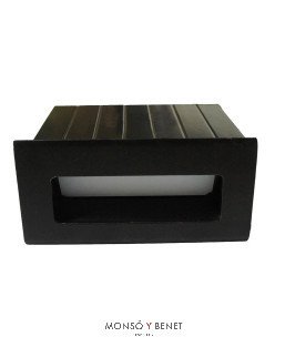 BALIZA LED EMPOTRABLE DE PARED SEÑALIZACIÓN BP-780 NEGRO
